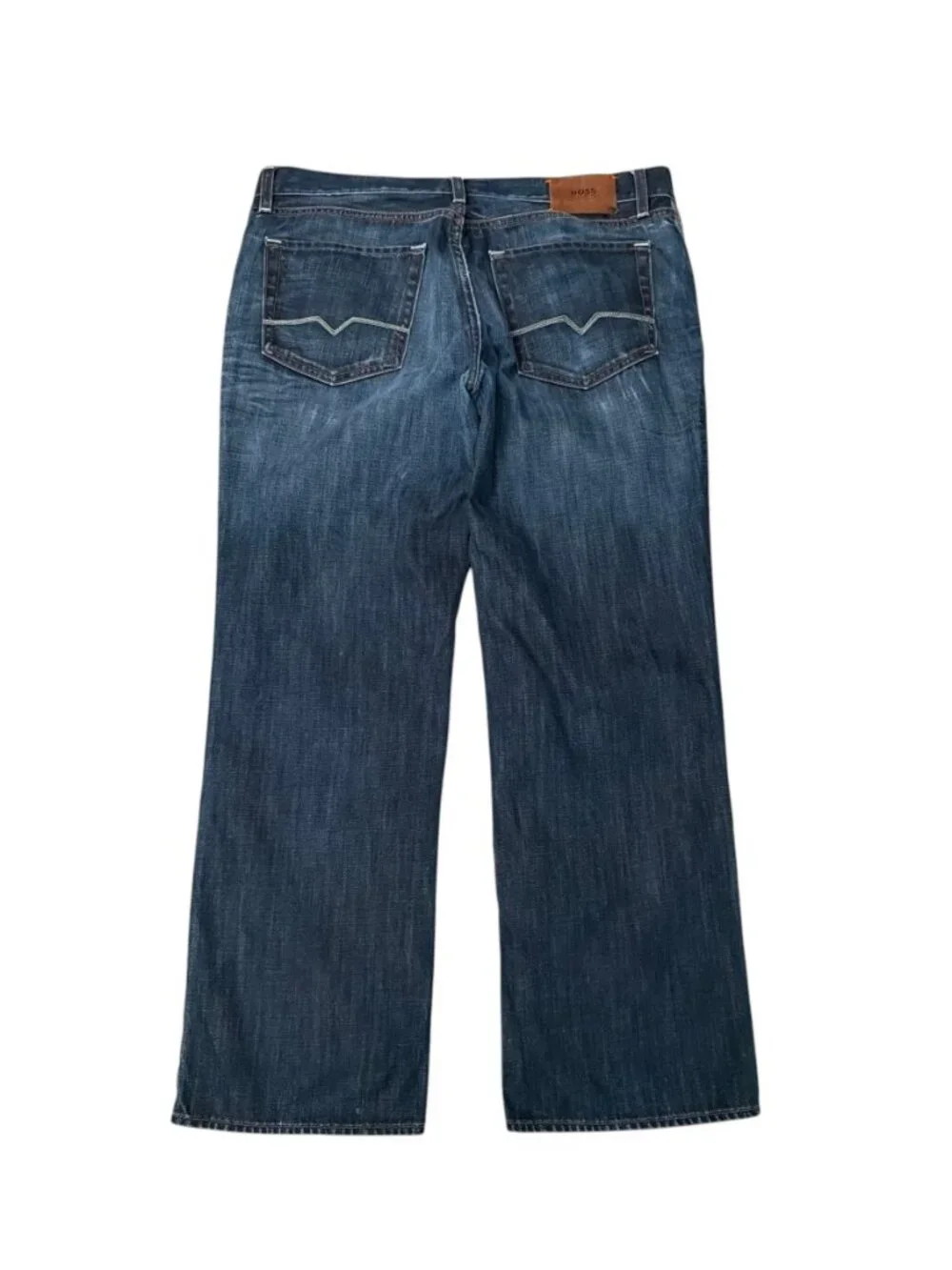 BOSS Hugo Boss Men’s Orange Regular Fit Straight Button Fly Jeans Size 38x30